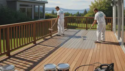 Professional deck painting in Billings, MT for durable, weather-resistant outdoor surfaces