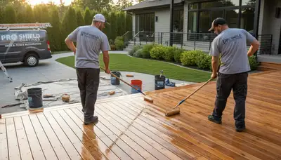 Deck sealing service in Billings, MT protecting wood decks from weather and wear