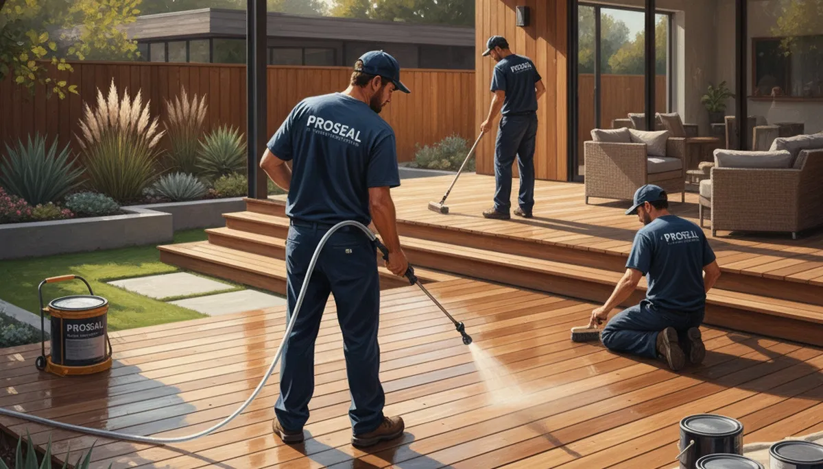 Deck sealing service in Billings, MT protects wood decks from weather damage