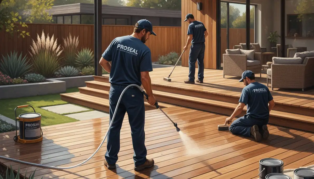Deck sealing service in Billings, MT protects wood decks from weather damage