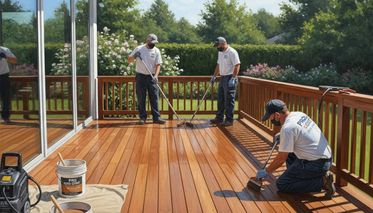 Deck staining service in Billings, MT to protect and refresh wood decks