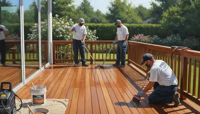 Deck staining service in Billings, MT to protect and refresh wood decks