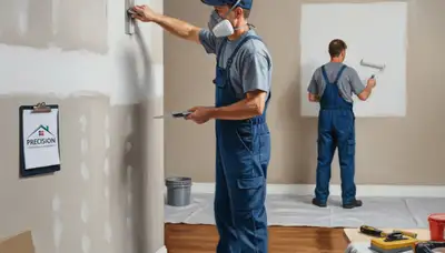 Billings, MT painters repair drywall cracks and holes for a smooth wall finish