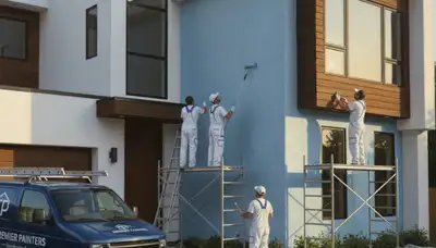 Billings, MT painters painting a house exterior for durable, weather-resistant home protection