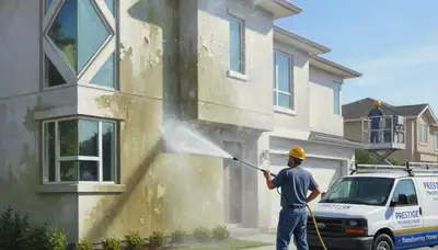 Pressure cleaning services in Billings, MT for siding, decks, and driveways by Billings Paint Pros