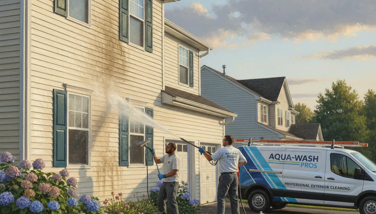 Vinyl siding pressure cleaning in Billings, MT for clean, dirt-free exterior siding
