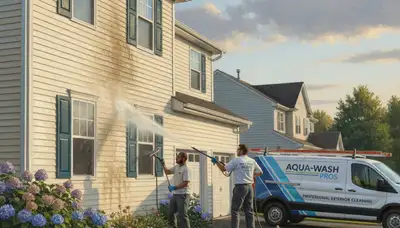 Vinyl siding pressure cleaning in Billings, MT for clean, dirt-free exterior siding