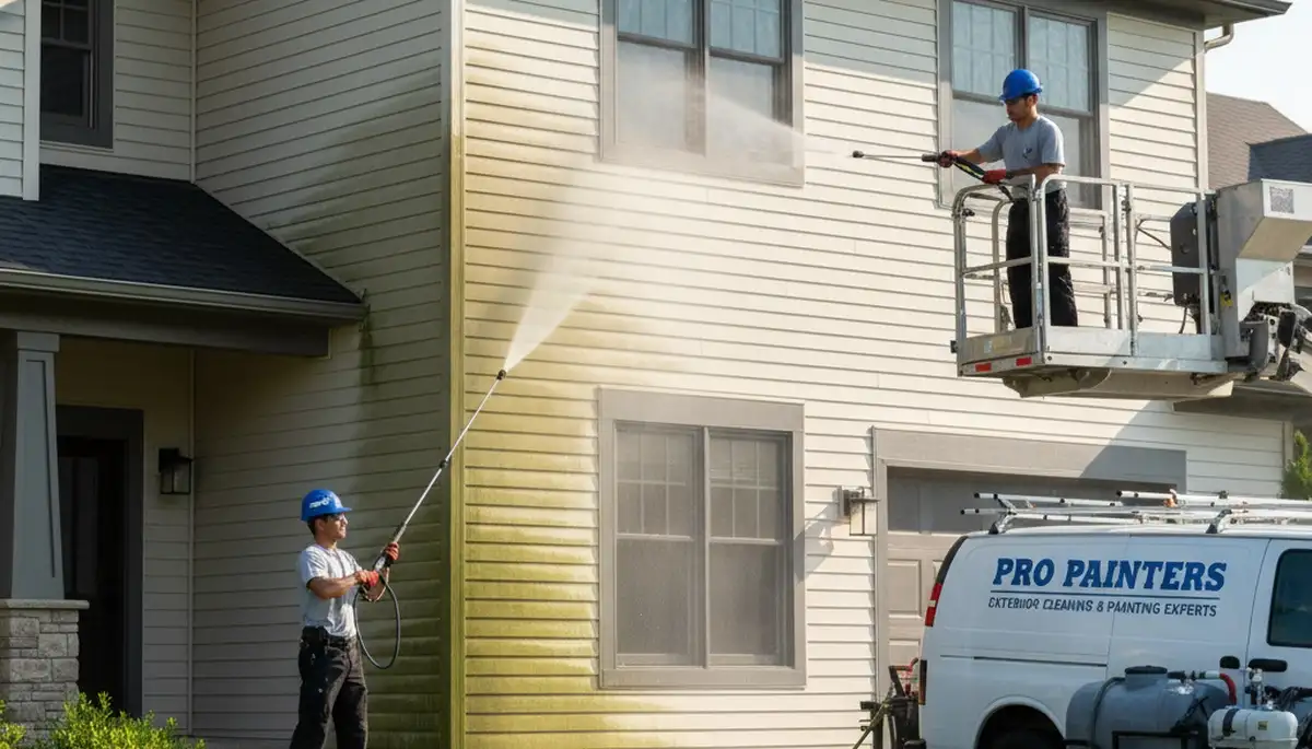 Vinyl siding pressure cleaning in Billings, MT by Billings Paint Pros