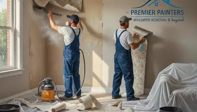 Wallpaper removal service in Billings, MT, preparing walls for painting by Billings Paint Pros