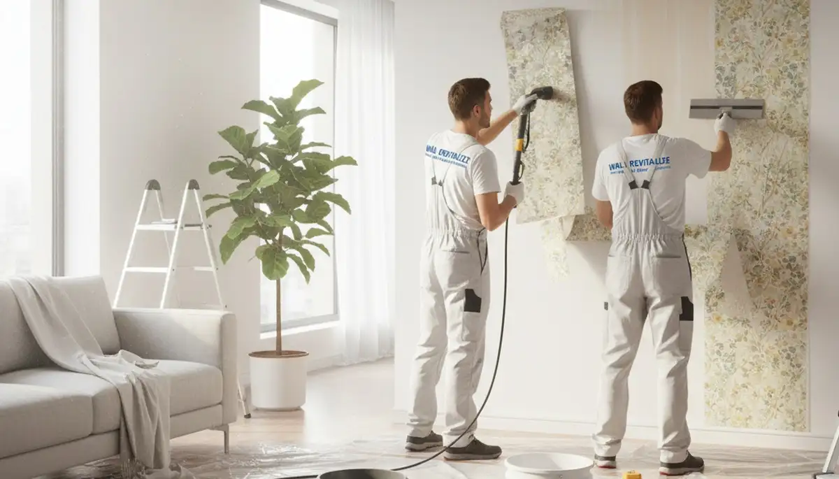Wallpaper removal service in Billings, MT preparing walls for painting and drywall repair